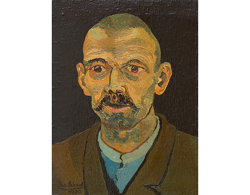 In unserer Galerie zum Verkauf angebotenes Bild von Josef Scharl (Maler, Expressionismus): Gasarbeiter (groß)