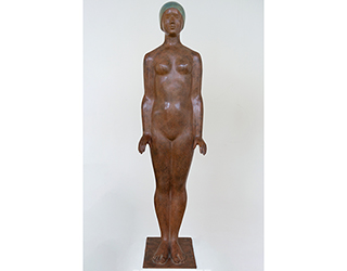 In unserer Galerie zum Verkauf angebotene Skulptur von Karl-Heinz Krause (Bildhauer): Schwimmerin (klein)