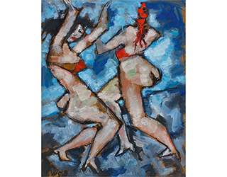 In unserer Galerie zum Verkauf angebotenes Bild von Werner Scholz (Maler, Expressionismus): London Circus II (klein)